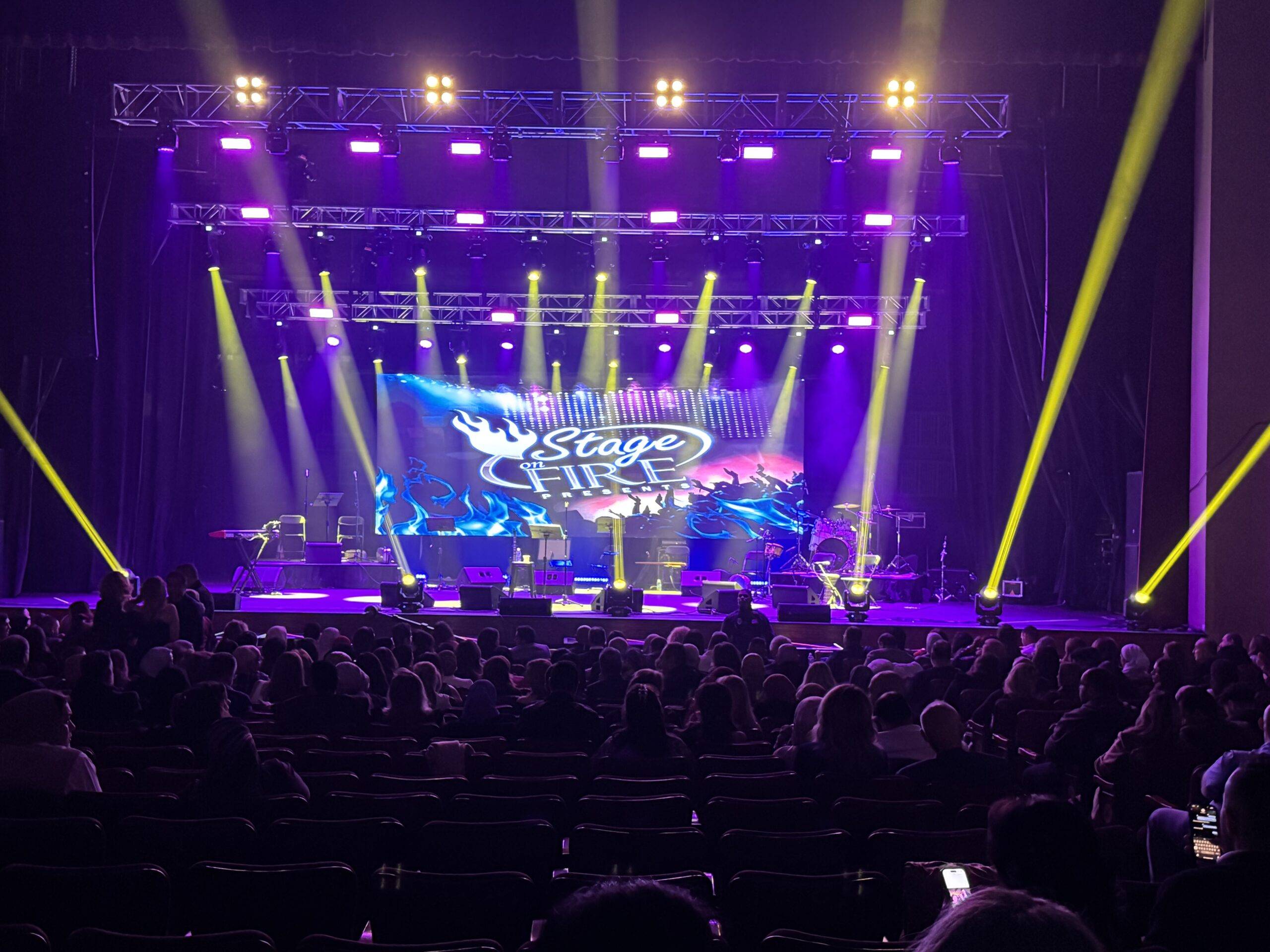 Festival main stage production with LED wall and line array PA photo 14