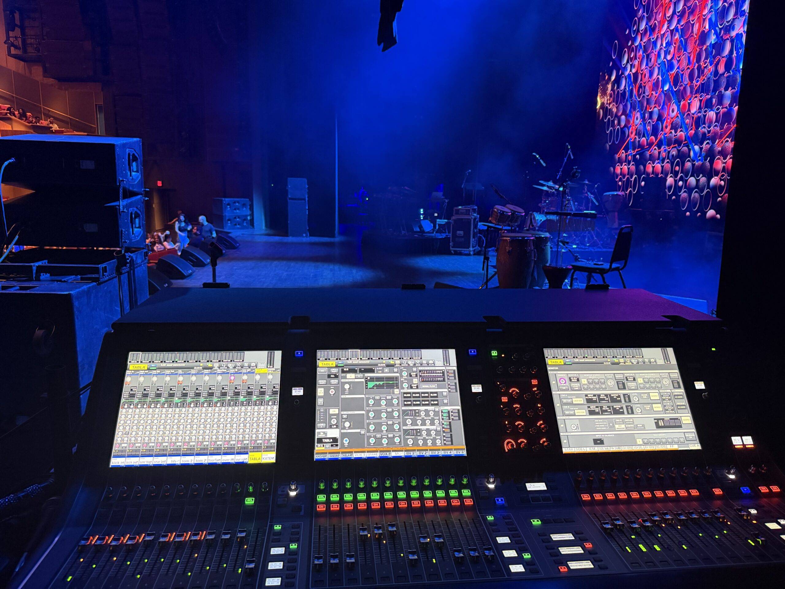 Festival main stage production with LED wall and line array PA photo 9