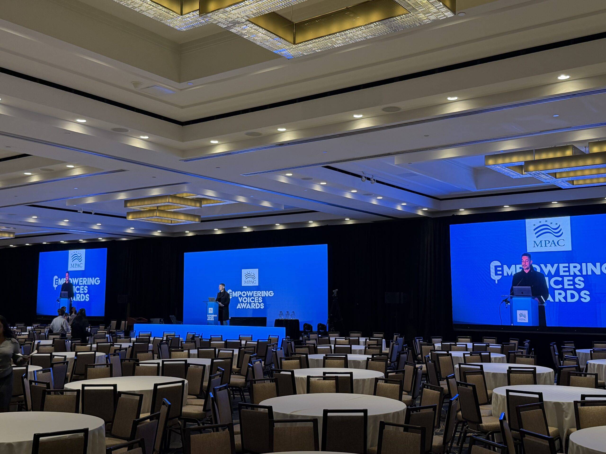 Corporate conference general session AV production photo 1