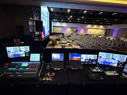 Multi-destination live streaming control station broadcasting to multiple platforms in Washington, DC
