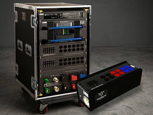 Power distribution cabling for exhibitor booths on a trade show floor by Prime AV
