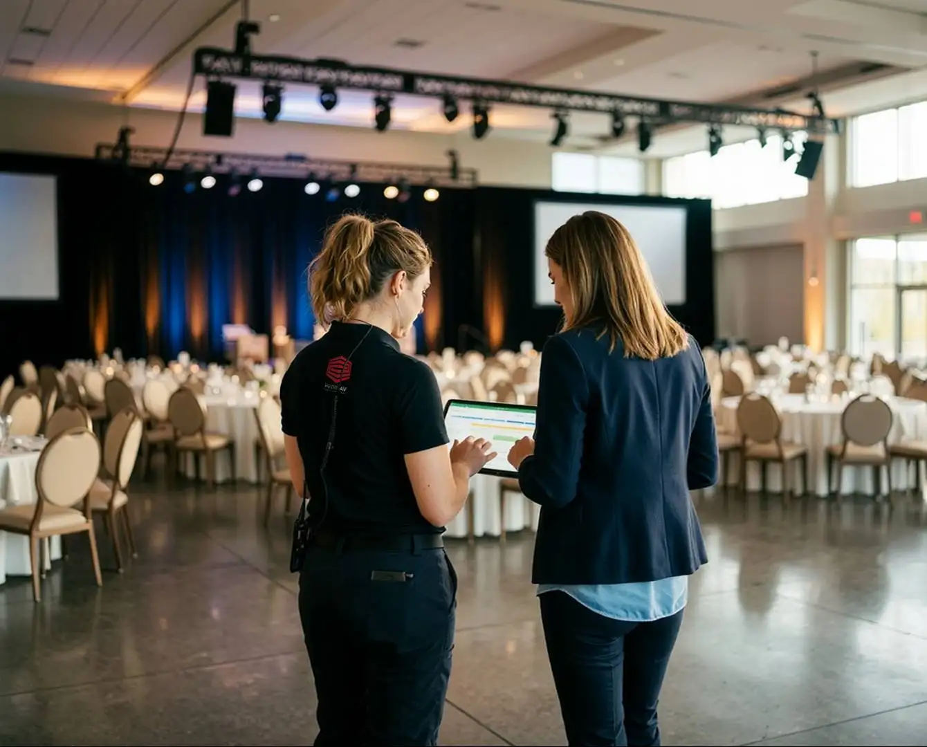 Prime AV team delivering a polished event production, showing why clients across the DMV choose Prime AV