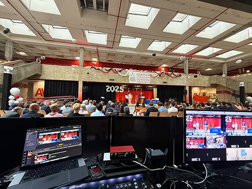Private, invite-only webcasting setup for a closed corporate event in Northern Virginia