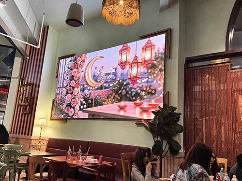 Permanent LED video wall and display installed for a business by Prime AV