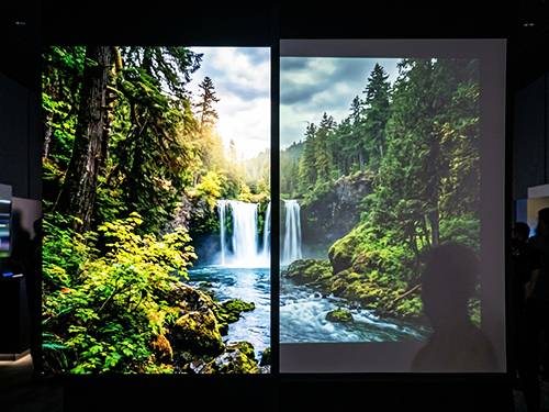 LED video wall compared with large-format projection for events in Washington, DC