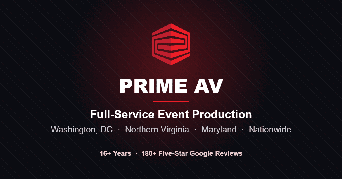 DC & Virginia Event Production Company | Prime AV