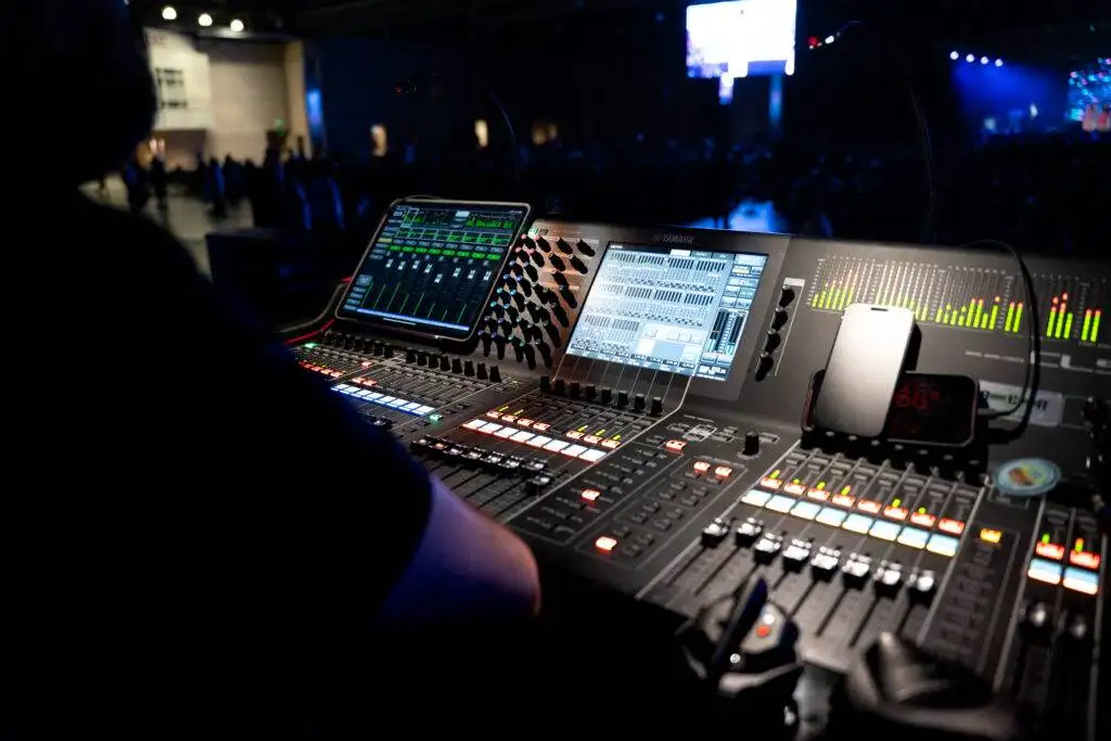 Front of house audio console at AKKA 2026, Pennsylvania Convention Center